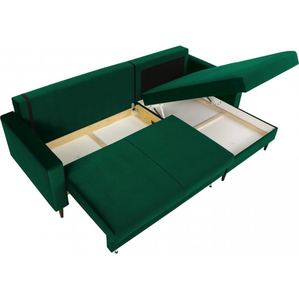 Rimi divanbäddsoffa - Grön Rimi divanbäddsoffa - Grön