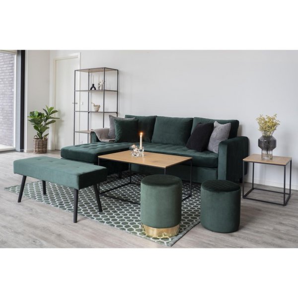 Vita Soffbord 60 x 90 cm - Svart/ek imitation