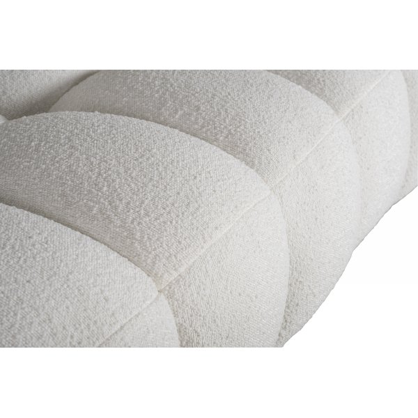 Bank in boucl - lengte 235 cm