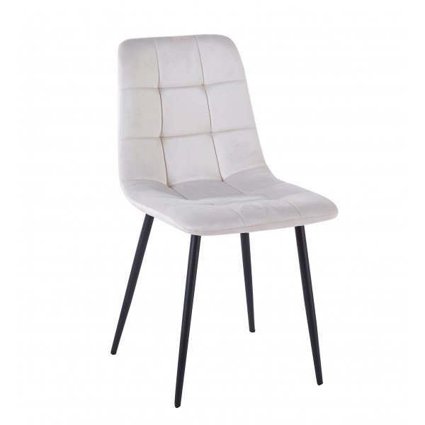 Delta matstol beige sammet Delta matstol beige sammet