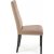 Chaise de salle  manger chin - Velours beige/noir