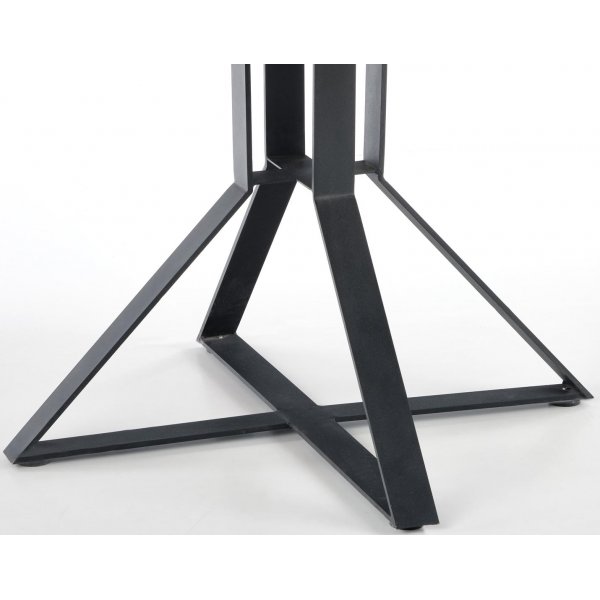 Table à manger Mercy 120-160 x 120 cm - Chêne/noir Table à manger Mercy 120-160 x 120 cm - Chêne/noir