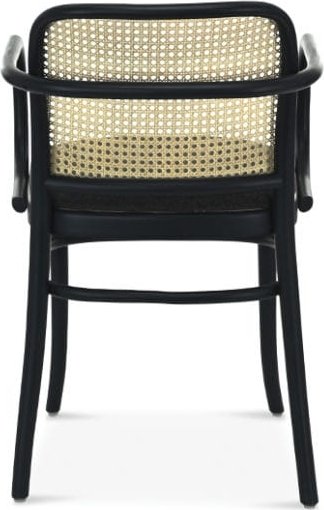 Chaise à armature No 811 avec dossier en rotin - Couleur optionnelle de l\\\'armature et du rembourrage Chaise à armature No 811 avec dossier en rotin - Couleur optionnelle de l\\\'armature et du rembourrage