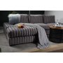 Scirocco divansoffa 3-sits XL 305 cm - Mobus silver stripe