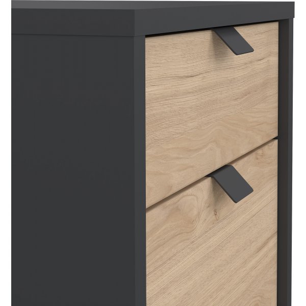 Foyer tiroir à enseigne - Gris mat/hickory Foyer tiroir à enseigne - Gris mat/hickory