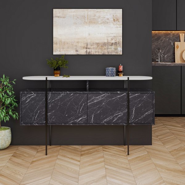 Buffet Hanley - Noir/blanc Buffet Hanley - Noir/blanc