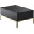 Lord salontafel 90 x 60 cm - Antraciet/goud