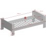 Voor kinderen eenpersoonsbed 90 x 200 cm - Zuiver wit