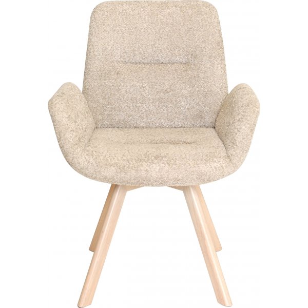 Crosby matstol - Beige/vitpigmenterad ek Crosby matstol - Beige/vitpigmenterad ek