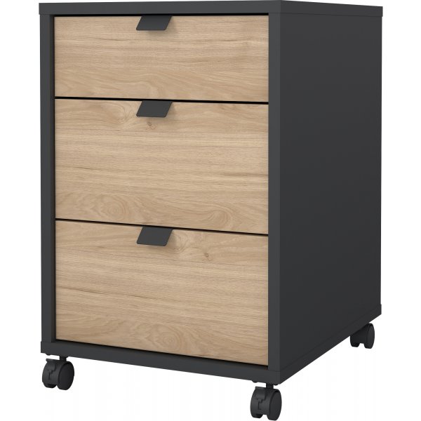 Foyer tiroir à enseigne - Gris mat/hickory Foyer tiroir à enseigne - Gris mat/hickory