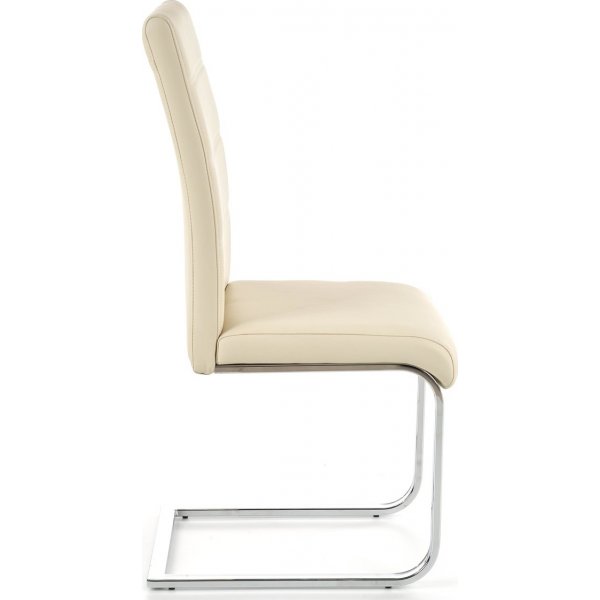 Macy stol - Cream PU/krom Macy stol - Cream PU/krom