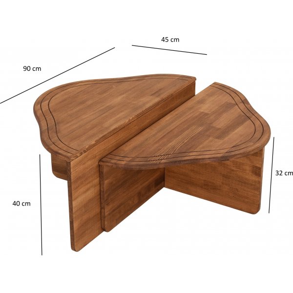 Altopiano soffbord 90 x 45 cm - Kastanj Altopiano soffbord 90 x 45 cm - Kastanj