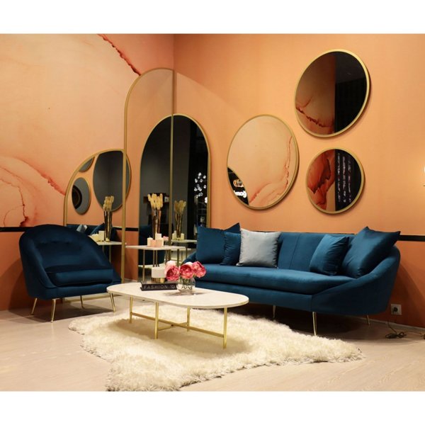 Matilda 3-sits soffa - Petroleumbl