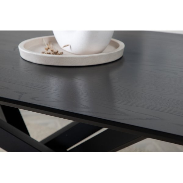 Matbord 180x90 cm svartbetsad ek - Piazza Matbord 180x90 cm svartbetsad ek - Piazza