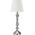 Lampe  poser Thrse - Blanc cass/argent antique - 62 cm