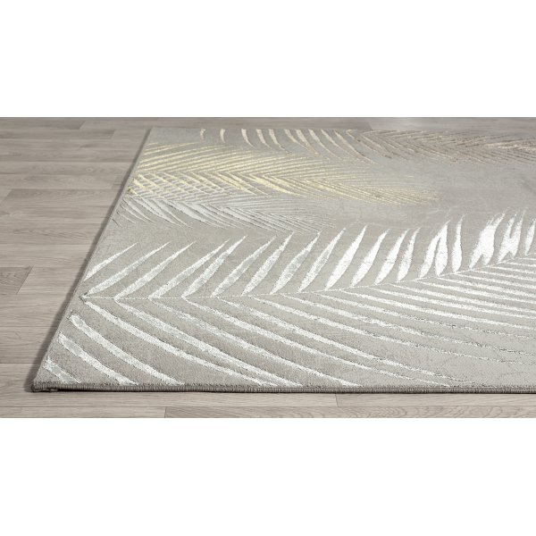 Creation Leaf maskinvävd matta Silver Creation Leaf maskinvävd matta Silver