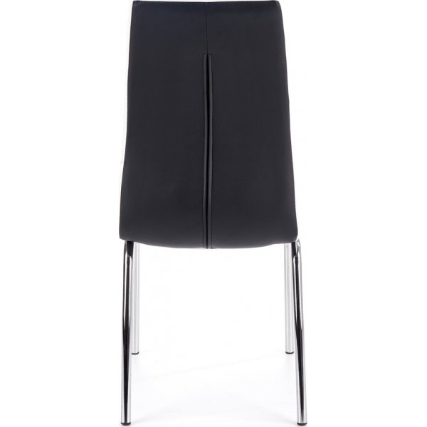 Chaise Isak - Blanc/noir (PU) / Chrome Chaise Isak - Blanc/noir (PU) / Chrome