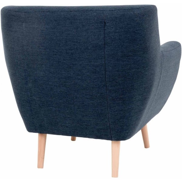 Monte Fåtölj - Mörkblå/bok Monte Fåtölj - Mörkblå/bok