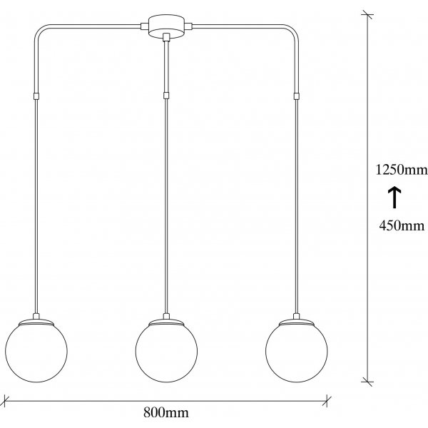 Plafonnier Ozone 6221 - Noir/blanc