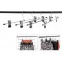 Kjolhngare, metall, 31 cm, 20-pack - Krom/svart