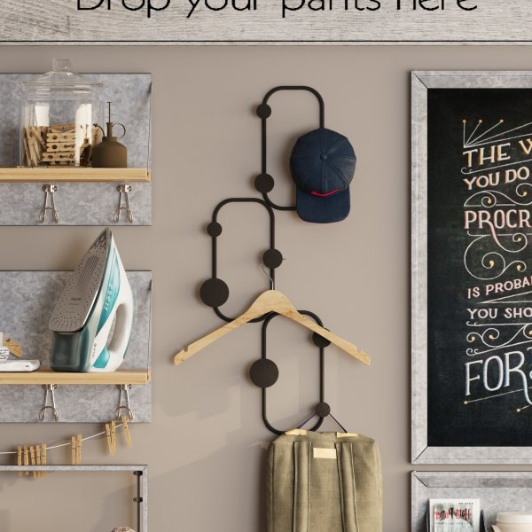 Lizzard klädhängare - Svart Lizzard klädhängare - Svart