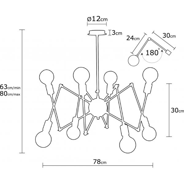 Plafonnier Harput N-1315 - Noir Plafonnier Harput N-1315 - Noir