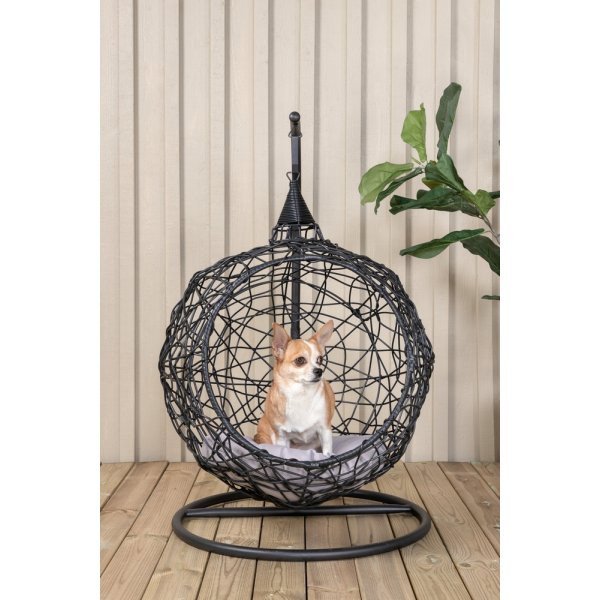 Lexi hngstol - Svart/Mrkgr