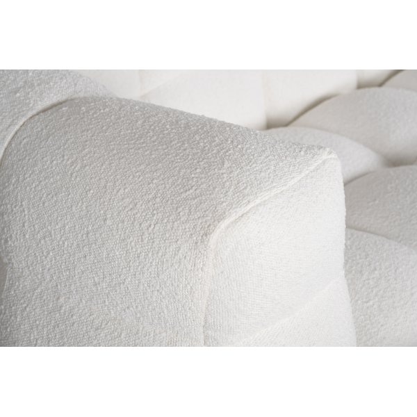 Soffa 322 cm bred beige teddy - Elisa + Textilrengring fr mbler