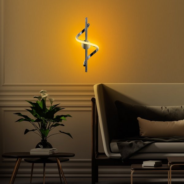 Makena vägglampa - Krom Makena vägglampa - Krom