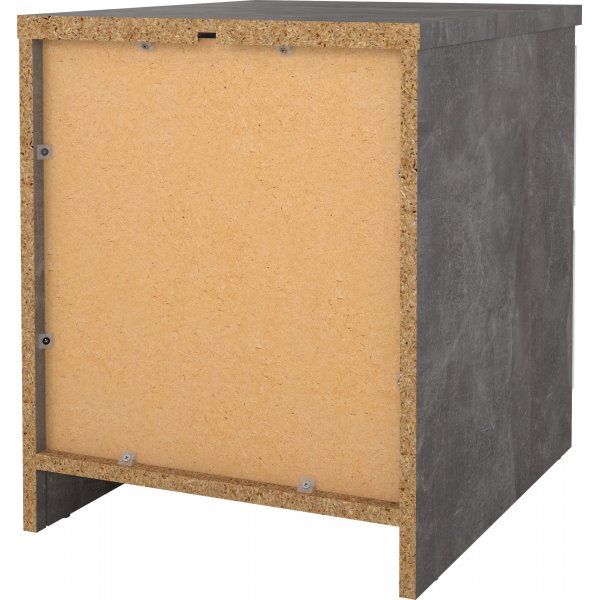 Naia sängbord 2 - Betong/vit Naia sängbord 2 - Betong/vit