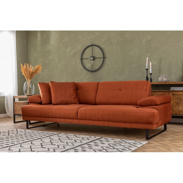 Mustang 3-sits soffa - Orange Mustang 3-sits soffa - Orange