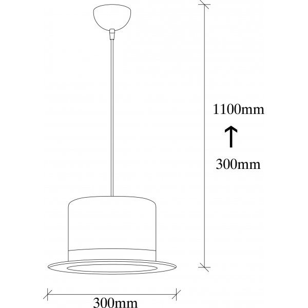 Plafonnier Forte MR-317 - Noir/blanc
