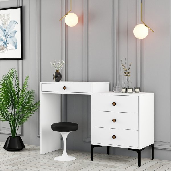 Lizbon kaptafel 124 x 40 cm - Wit Lizbon kaptafel 124 x 40 cm - Wit