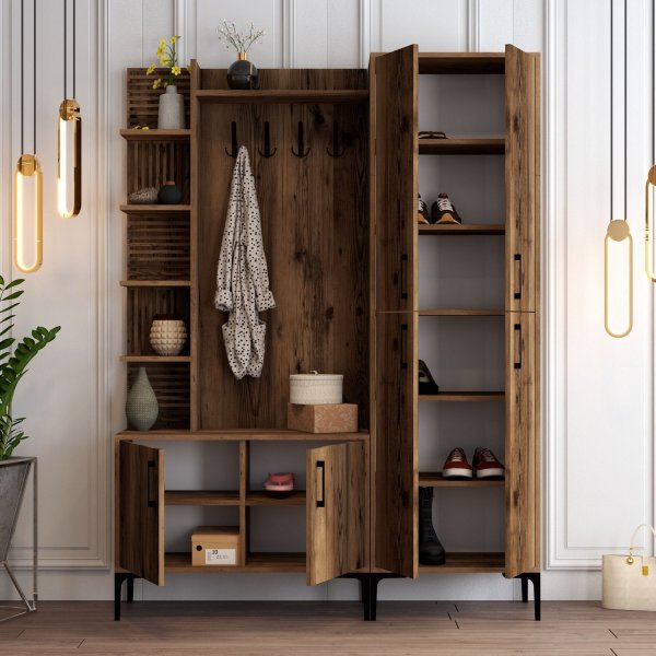 Meuble d'entre Viyana 150 cm - Noyer