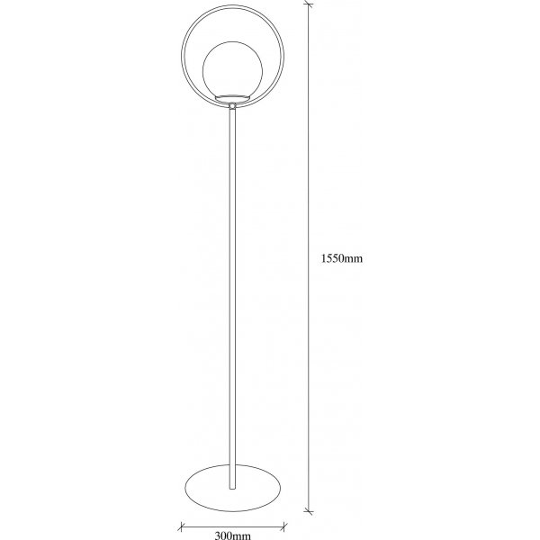 Like lampadaire 15 - Noir/blanc