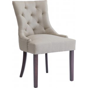 Chaise Tuva New Port avec poigne dossier - Lin beige + Dtachant pour meubles