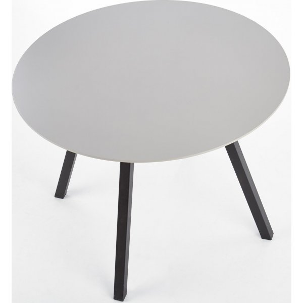 Table à manger Valarauk Ø100 cm - Gris clair/noir Table à manger Valarauk Ø100 cm - Gris clair/noir