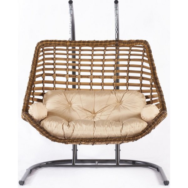 Janda hngstol - Brun/cream