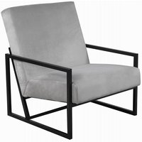 Simple lounge fåtölj - Gråbeige sammet Simple lounge fåtölj - Gråbeige sammet