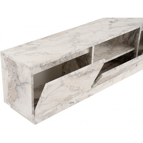 Vanguard TV-bnk - Vit marmor