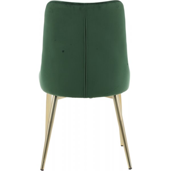Chaise de salle à manger Alice Deluxe - Vert/laiton Chaise de salle à manger Alice Deluxe - Vert/laiton