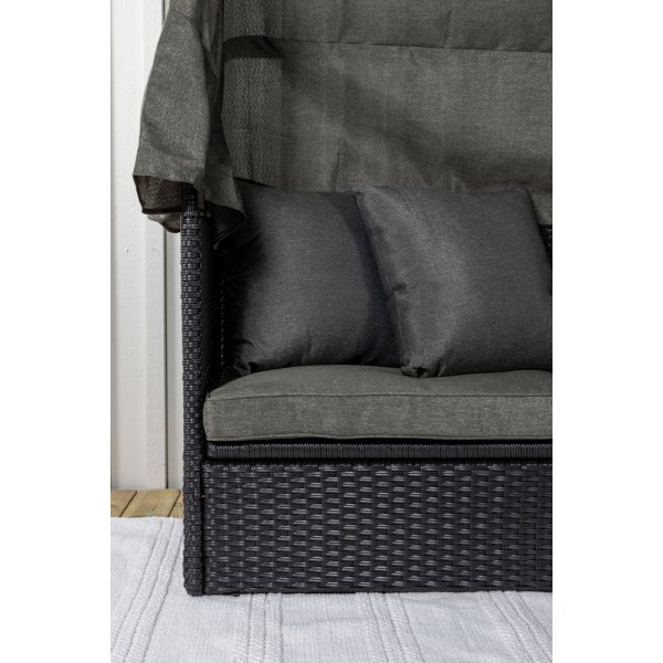 Nopy solsäng - Svart/Grå Nopy solsäng - Svart/Grå