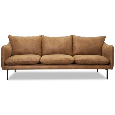 Bjrndal 3-sits soffa - Cognac ecolder + Mbelvrdskit fr textilier
