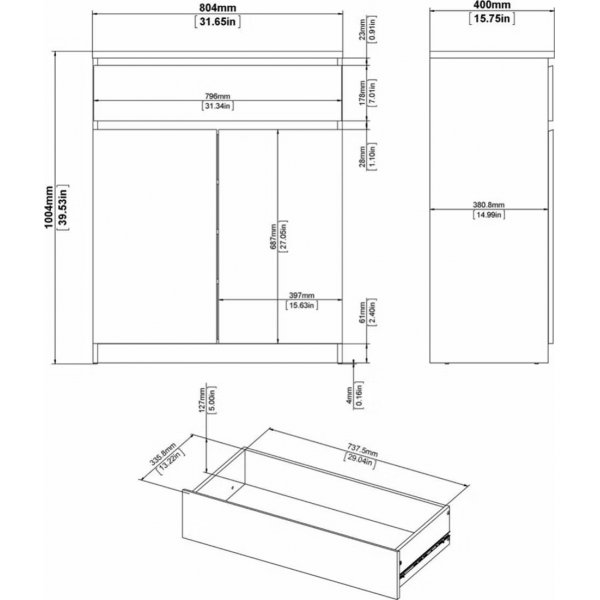 Armoire Naia - Blanc Armoire Naia - Blanc