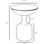 Chalice sidobord 46 cm - Svart