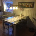 Kundbild Fårö matbord - vit/grå - 140 cm