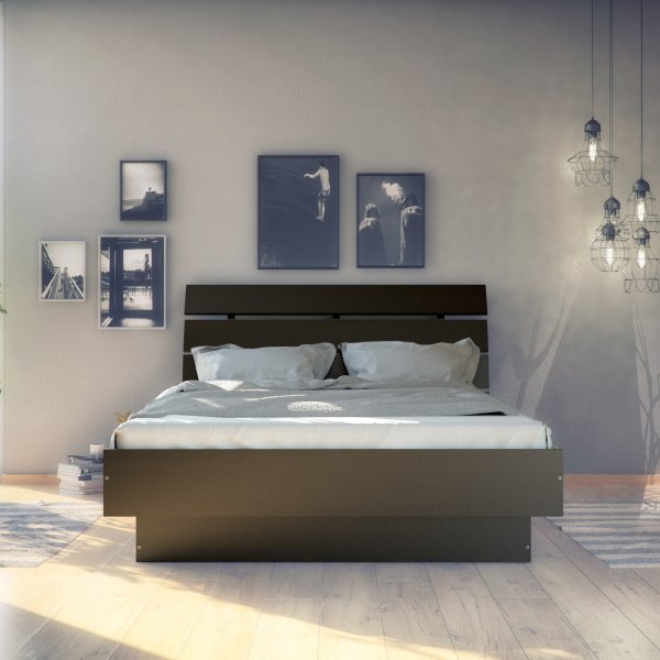 Naia bed 154 x 203 cm - Koffie