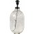 Pied de lampe Groove - Verre clair - 53 cm