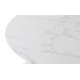 Atlantic matgrupp, 110 cm runt bord + 4 st Empire stolar brun PU