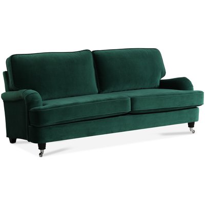 Kvarsebo Howard 3-sits soffa - Grn (Sammet)